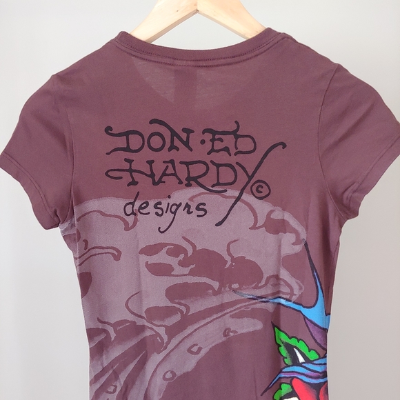 Ed Hardy Designs T-Shirt Short Sleeve Vintage Size Medium - Picture 5 of 13